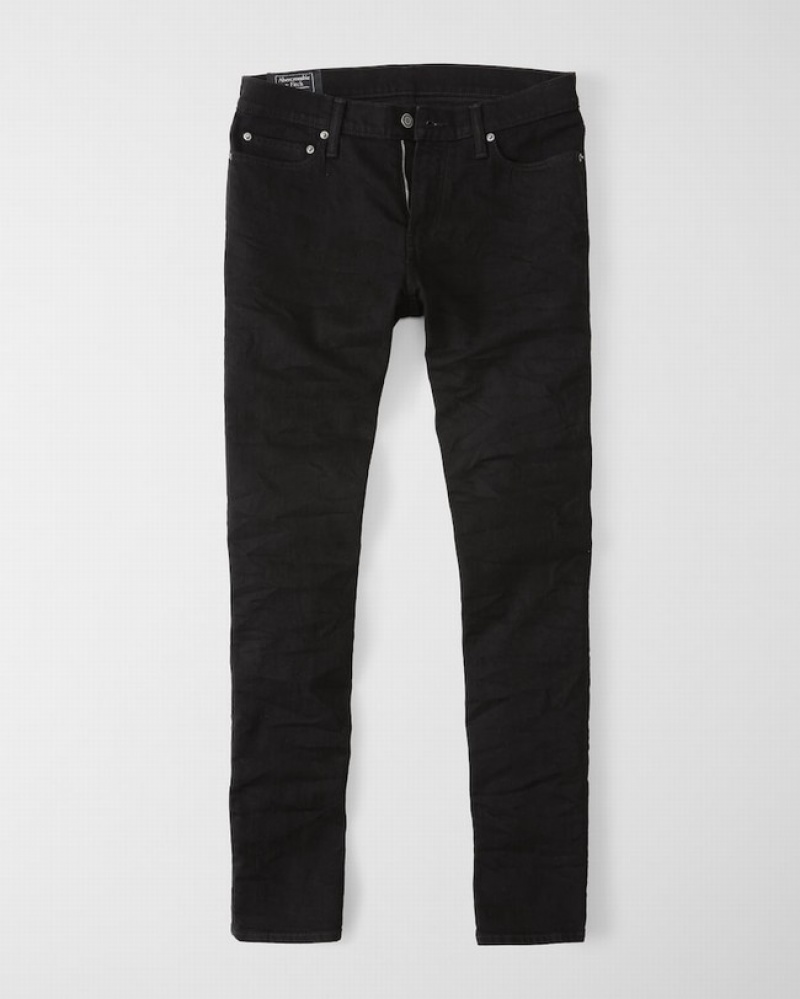 Abercrombie Gympa Skinny Jeans Herr Svarta  | 3795-CJMLB