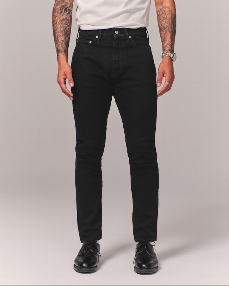 Abercrombie Gympa Slim Jeans Herr Svarta  | 3927-DSPML