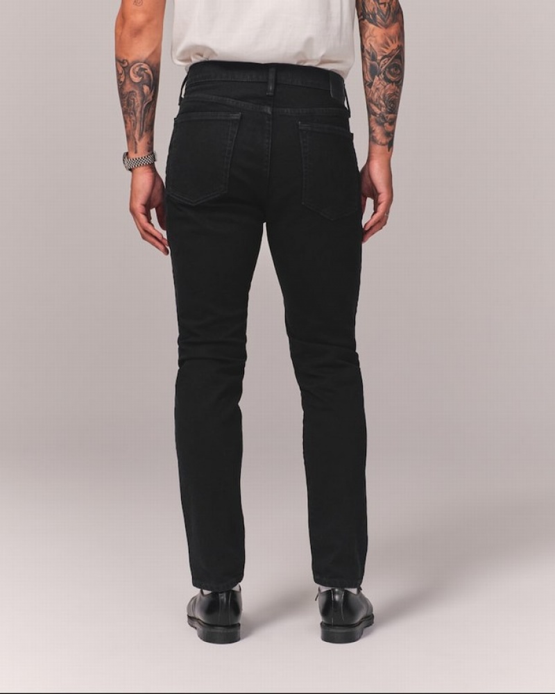 Abercrombie Gympa Slim Jeans Herr Svarta  | 3927-DSPML