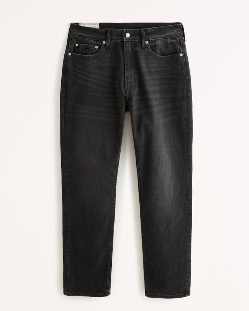 Abercrombie Gympa Straight Jeans Herr Svarta  | 7195-LGRCD