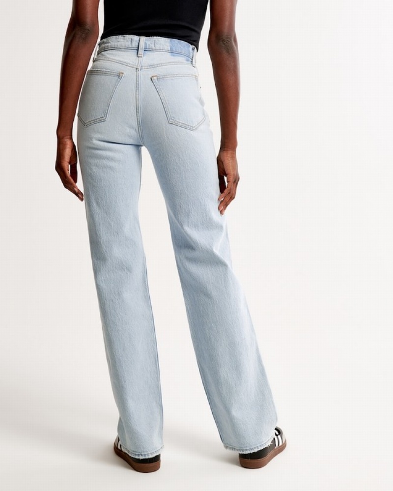 Abercrombie High Rise 90s Relaxed Jeans Dam Vita  | 0769-LVTHU