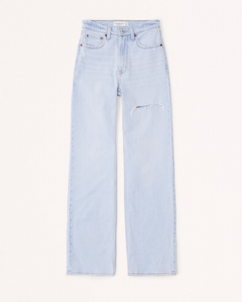 Abercrombie High Rise 90s Relaxed Jeans Dam Vita  | 0769-LVTHU