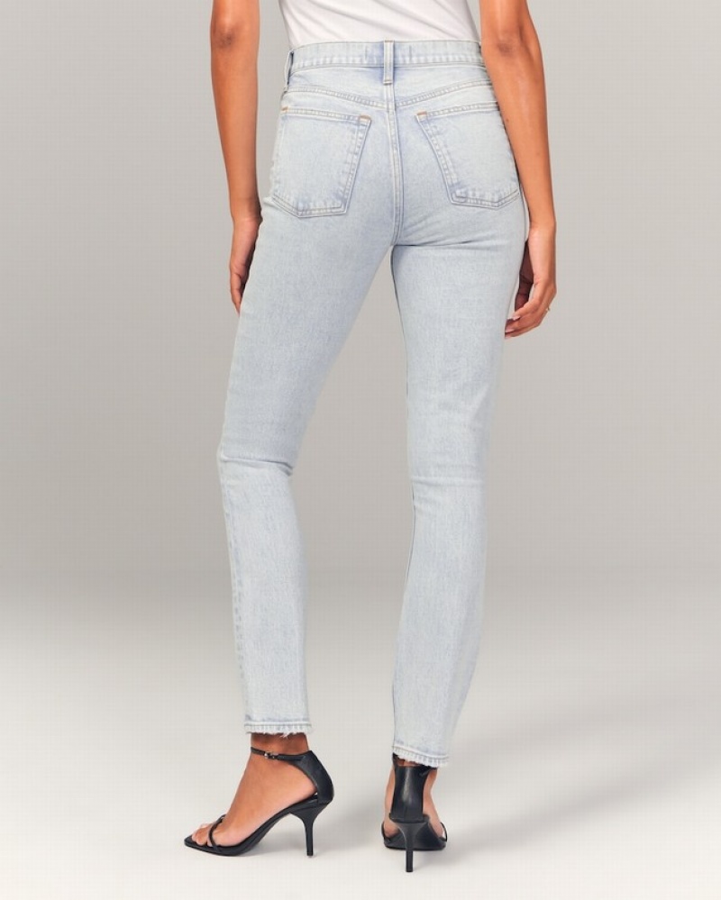 Abercrombie High Rise Skinny Jeans Dam Vita  | 1360-MXTOF