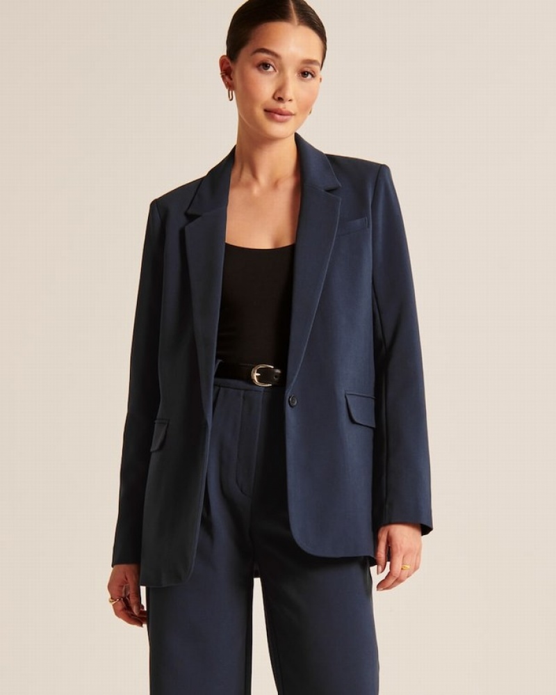 Abercrombie Klassiska Suiting Set Dam Marinblå  | 4087-CAOXL