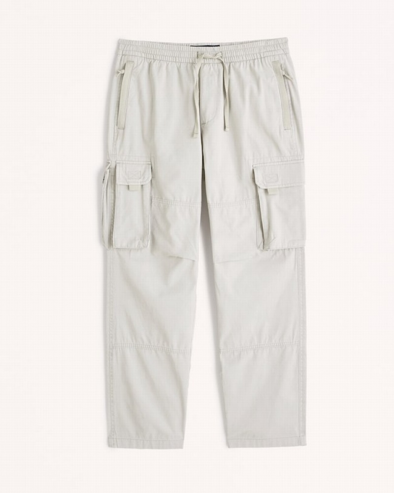 Abercrombie Loose Utility Byxor Herr Grädde  | 7089-LYIRT