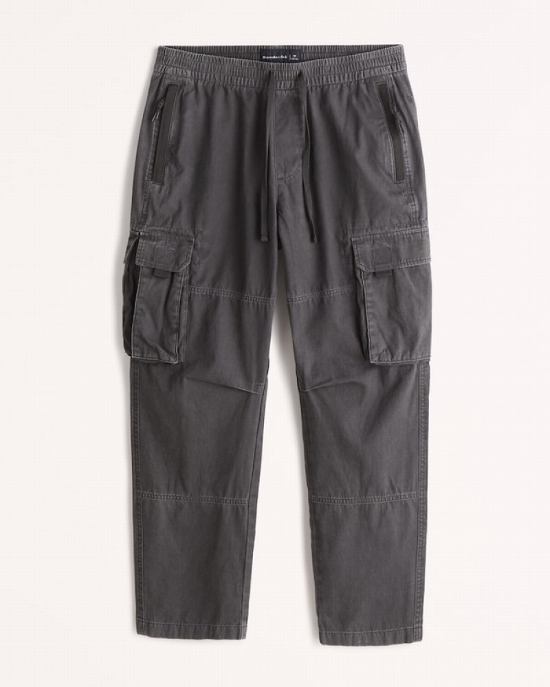 Abercrombie Loose Utility Byxor Herr MörkGrå  | 4305-DUCSQ