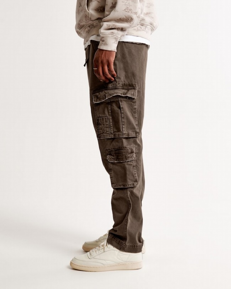 Abercrombie Loose Utility Cargo Byxor Herr MörkBruna  | 2490-VRWSM