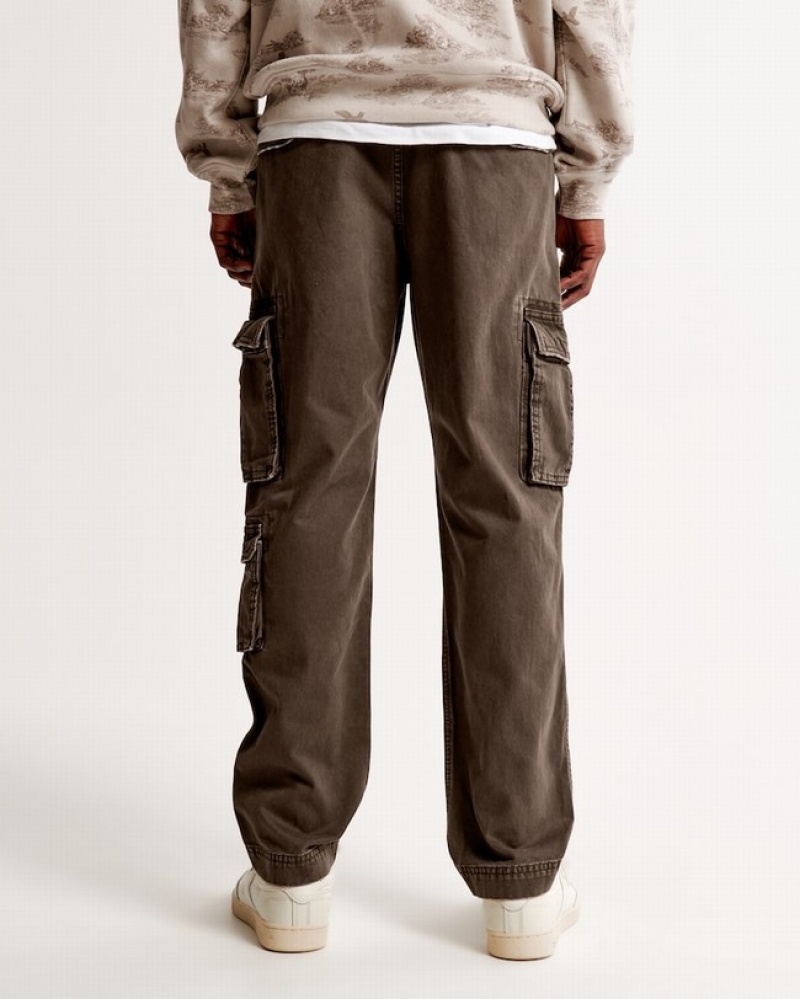 Abercrombie Loose Utility Cargo Byxor Herr MörkBruna  | 2490-VRWSM