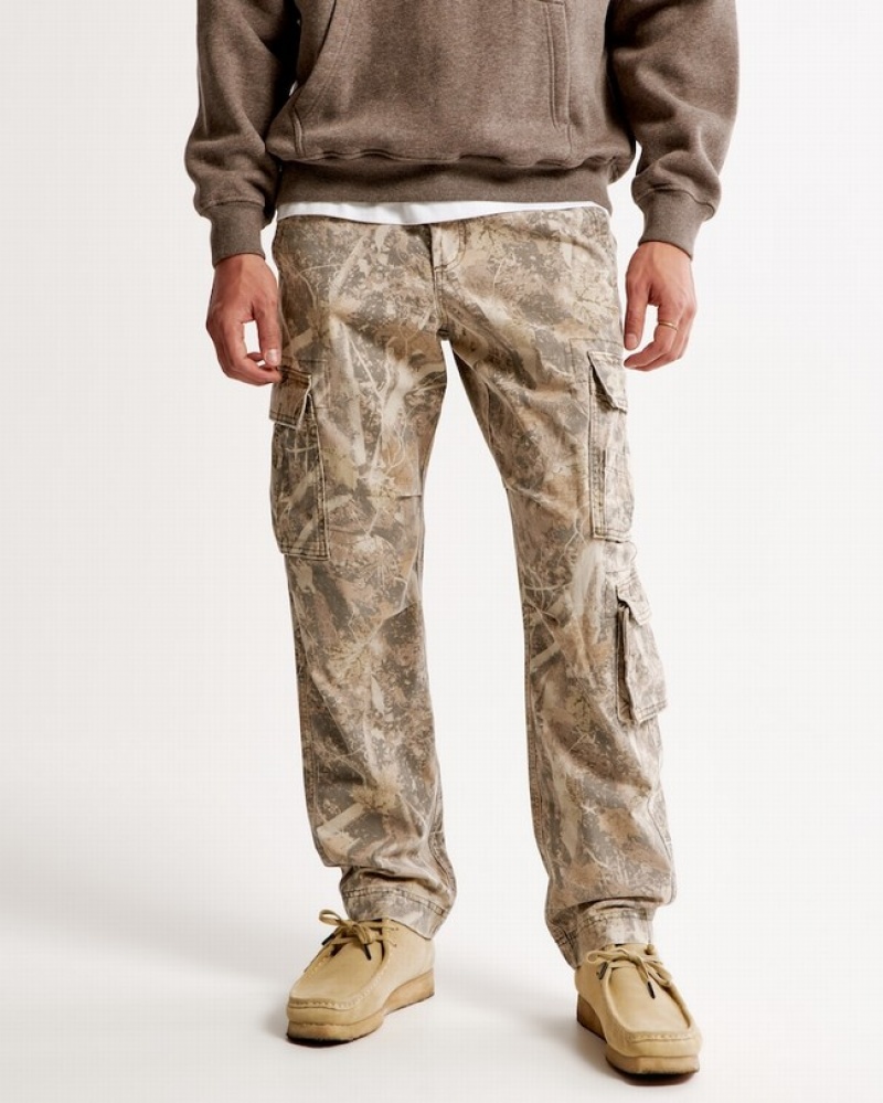 Abercrombie Loose Utility Cargo Byxor Herr Camo   | 0518-ZPYWN