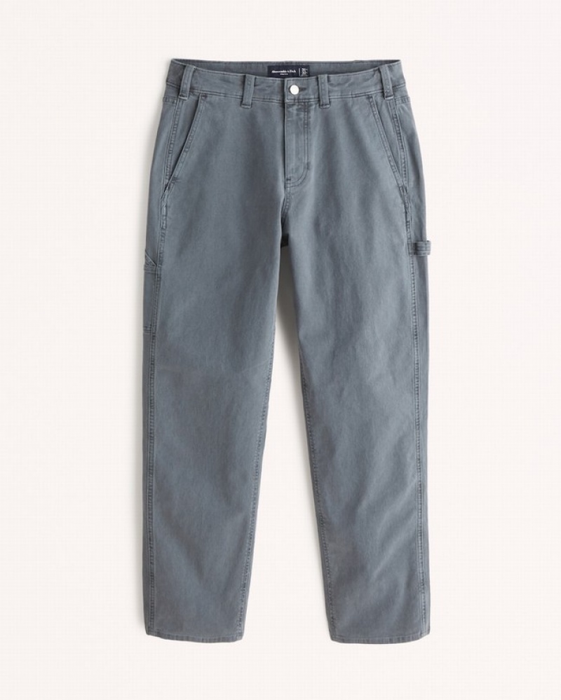 Abercrombie Loose Workwear Byxor Herr Blå  | 5309-WJUTI