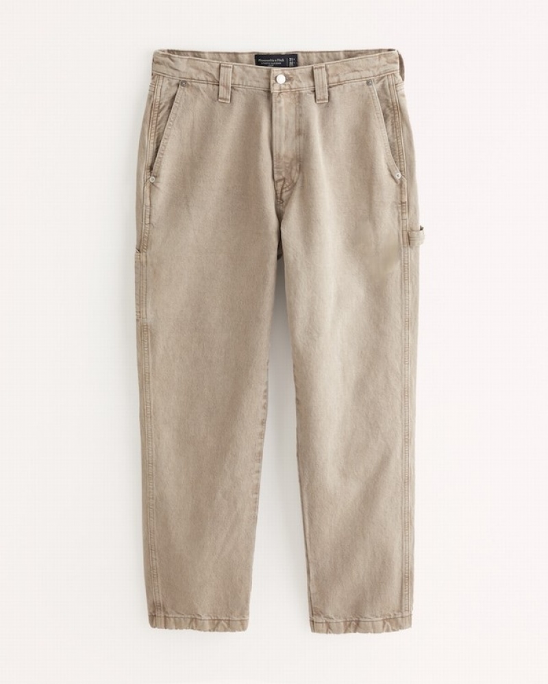 Abercrombie Loose Workwear Jeans Herr LjusBruna  | 2586-ITSWA