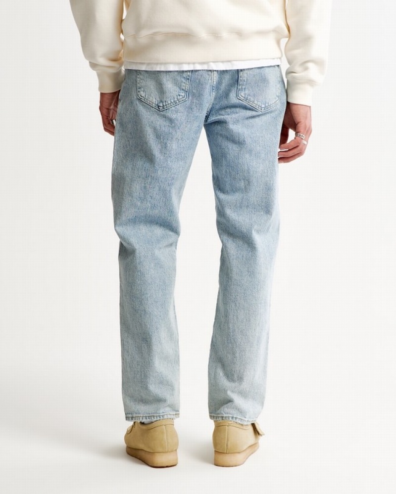 Abercrombie Lätta Loose Jeans Herr Blå  | 6091-KWSLP