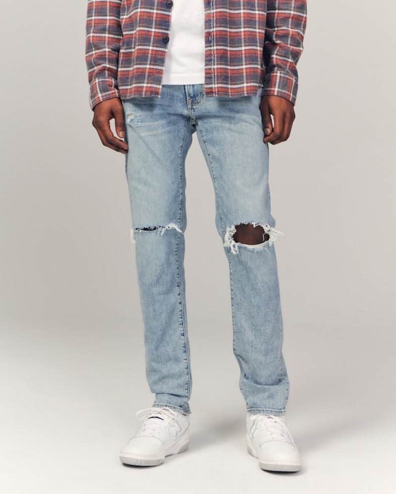 Abercrombie Mager Jeans Herr LjusTvätt  | 7831-DWKGZ