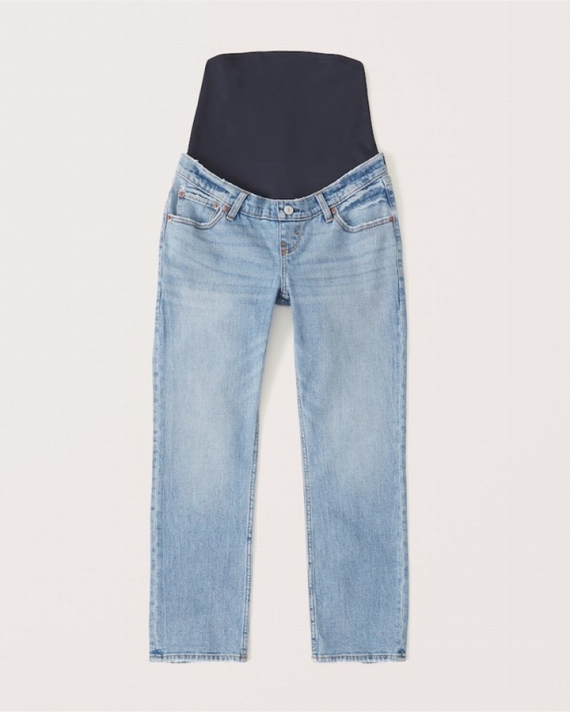 Abercrombie Maternity Ankle Straight Jeans Dam Blå  | 4826-YACDZ