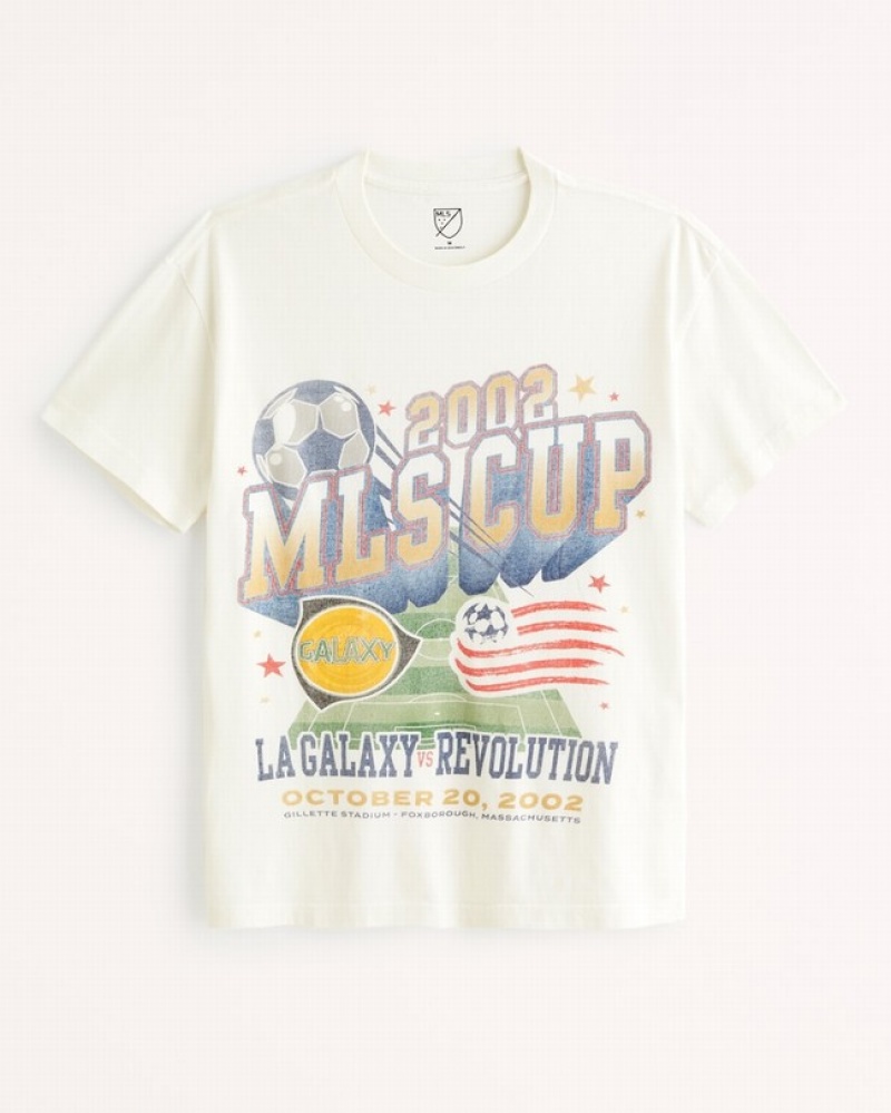 Abercrombie Mls Cup Graphic T-shirt Herr Vita  | 4615-WOELH