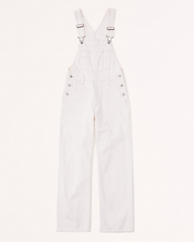 Abercrombie Overalls Jeans Dam Grädde  | 6018-UYTMX