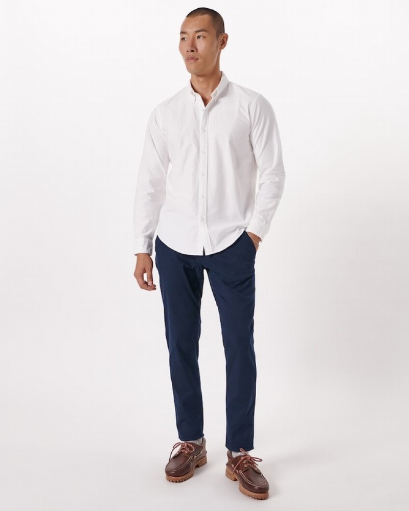 Abercrombie Oxford Skjorta Herr Vita  | 9123-VZPAX