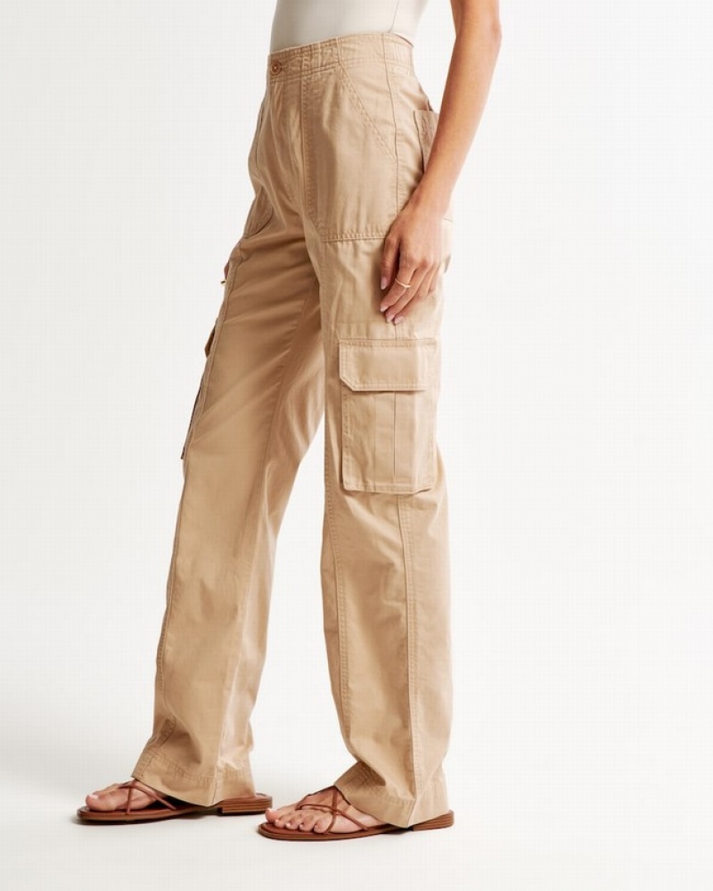 Abercrombie Relaxed Cargo Byxor Dam Bruna  | 5103-IYVLP