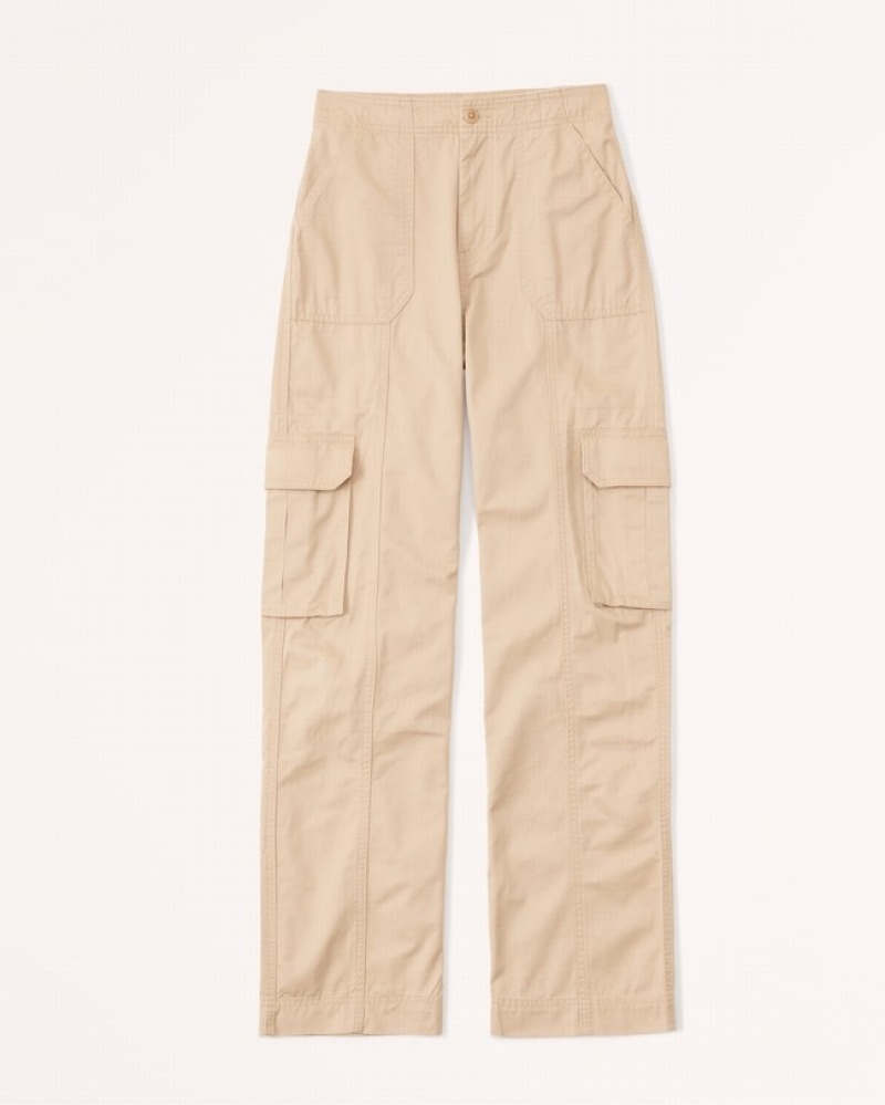 Abercrombie Relaxed Cargo Byxor Dam Bruna  | 5103-IYVLP