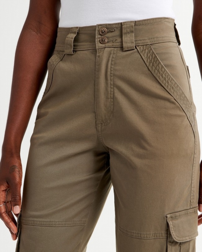 Abercrombie Relaxed Cargo Byxor Dam Bruna  | 7895-SIFMJ