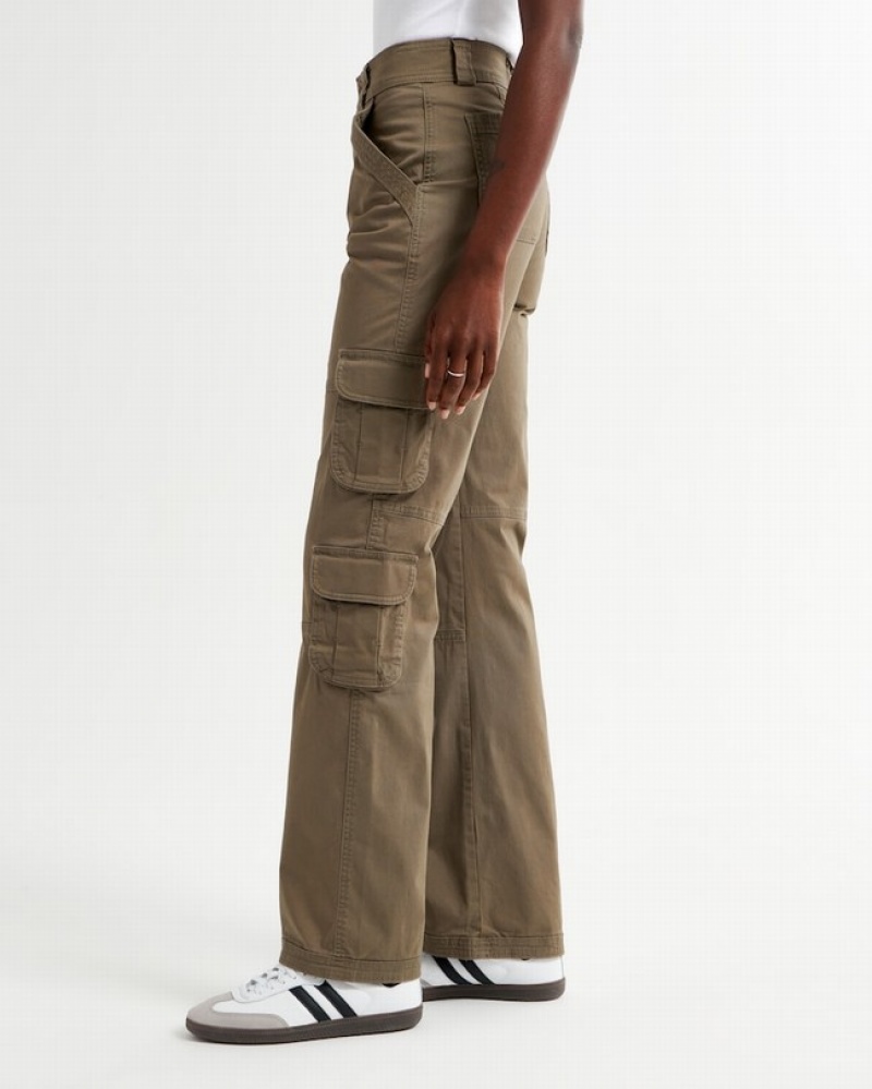 Abercrombie Relaxed Cargo Byxor Dam Bruna  | 7895-SIFMJ