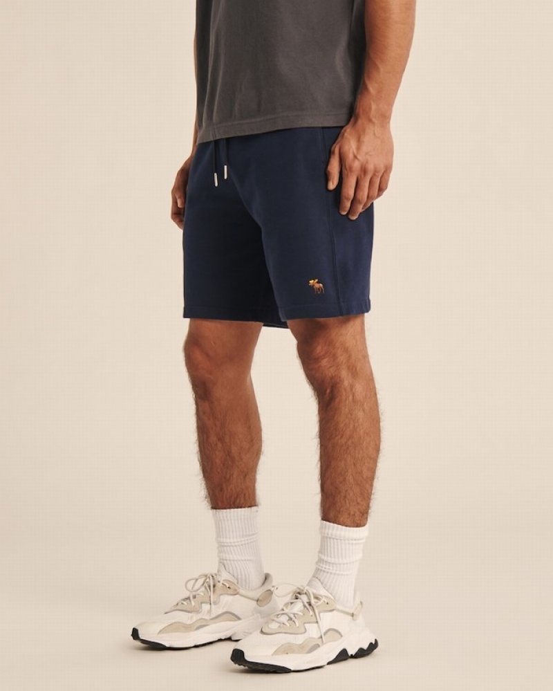 Abercrombie Signature Icon Shorts Herr Marinblå Blå  | 1702-IZRFG