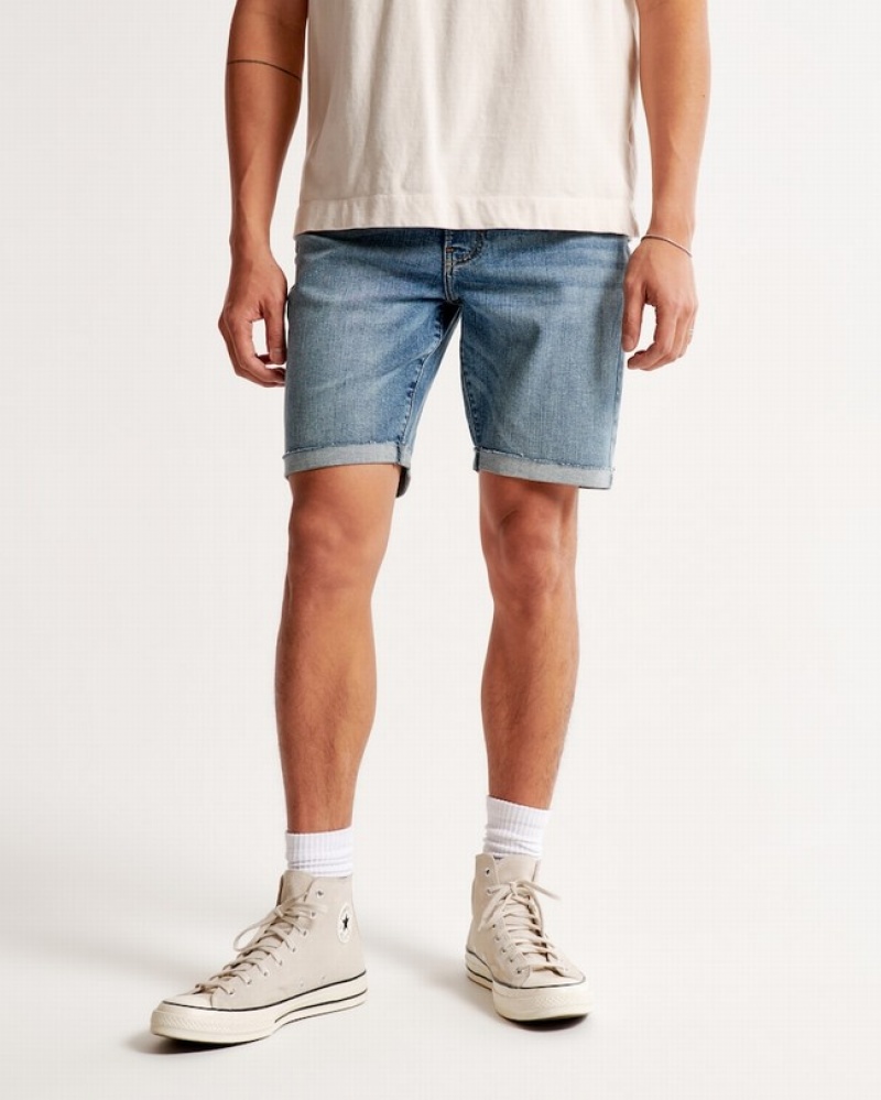 Abercrombie Slim Denim Shorts Herr Tvätt  | 6137-VTKBW