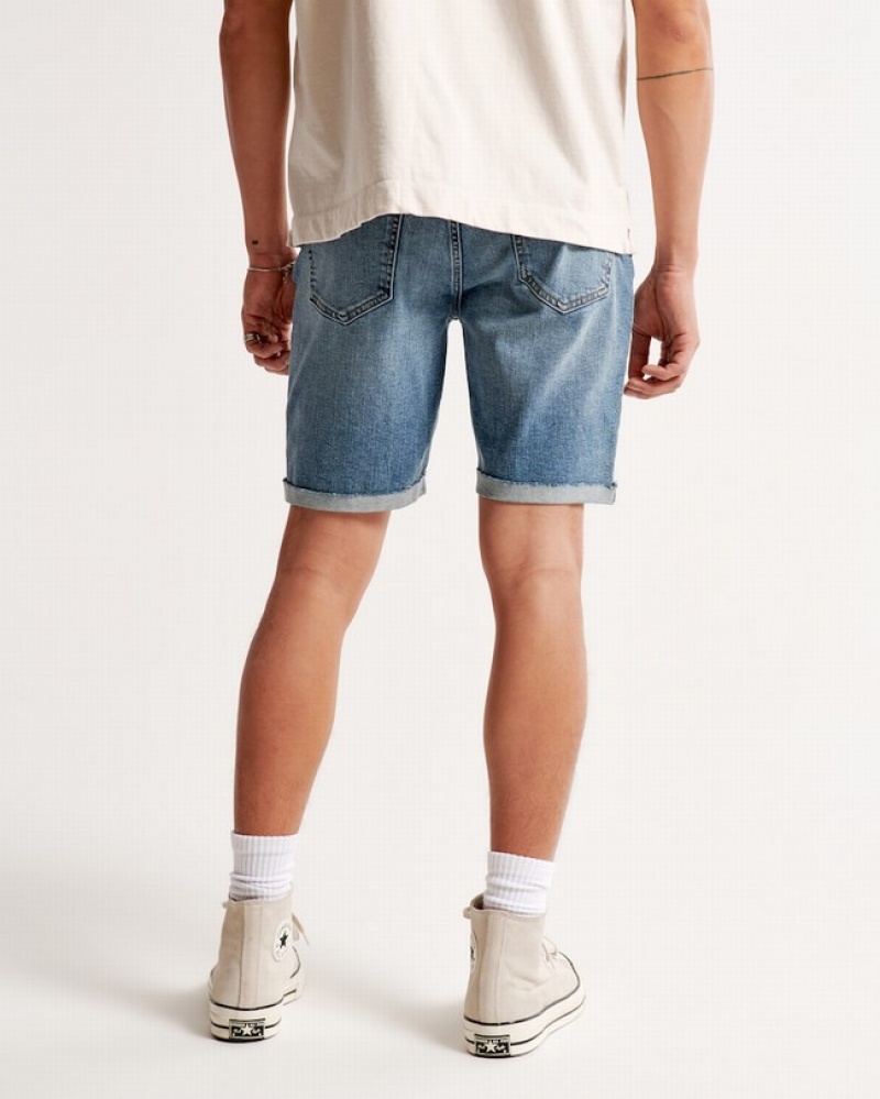 Abercrombie Slim Denim Shorts Herr Tvätt  | 6137-VTKBW