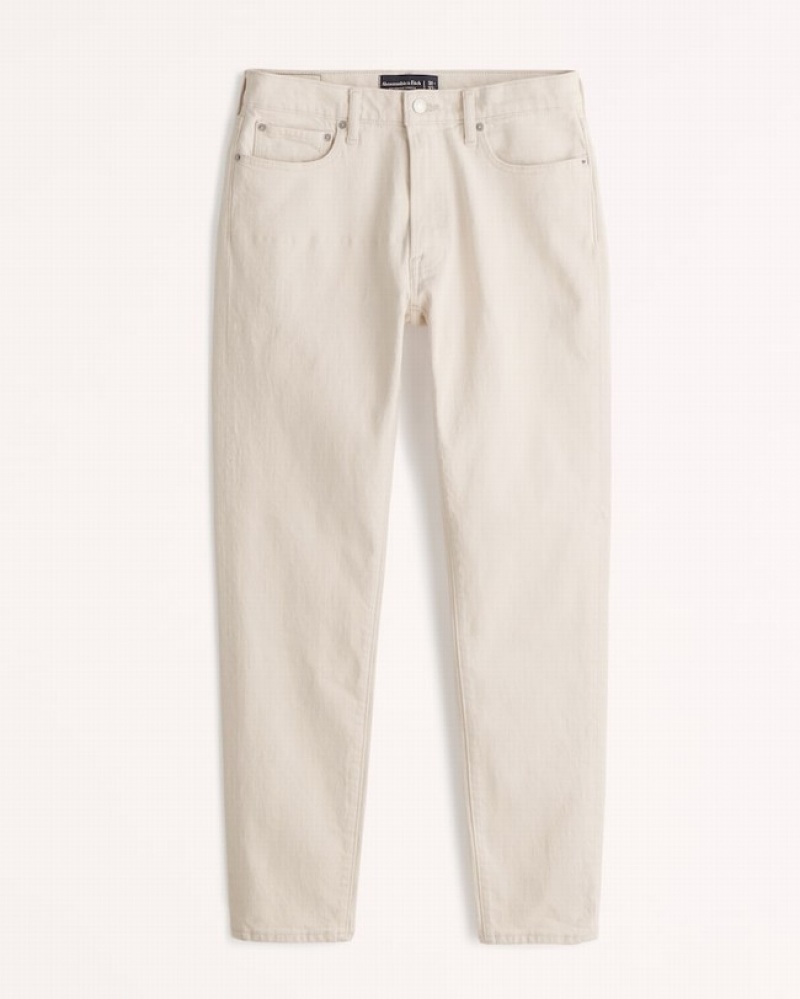 Abercrombie Slim Jeans Herr Grädde  | 6385-PZUYR