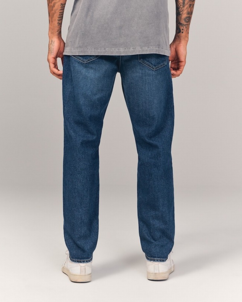 Abercrombie Slim Taper Jeans Herr MörkTvätt  | 7932-ZIGLD