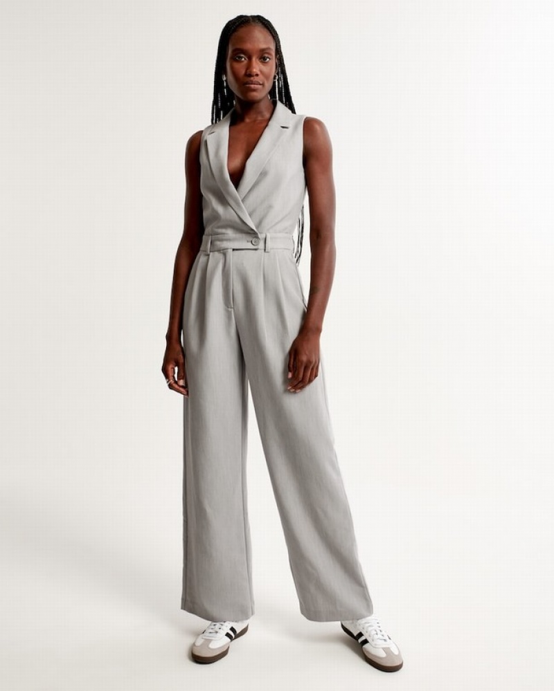 Abercrombie Sloane Jumpsuit Dam Grå  | 5937-SLKCT