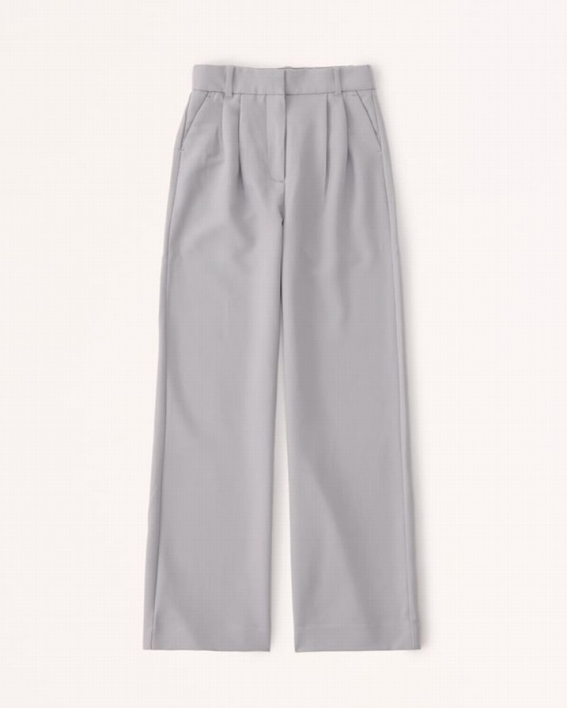 Abercrombie Sloane Tailored Byxor Dam Grå  | 2173-UPZGJ