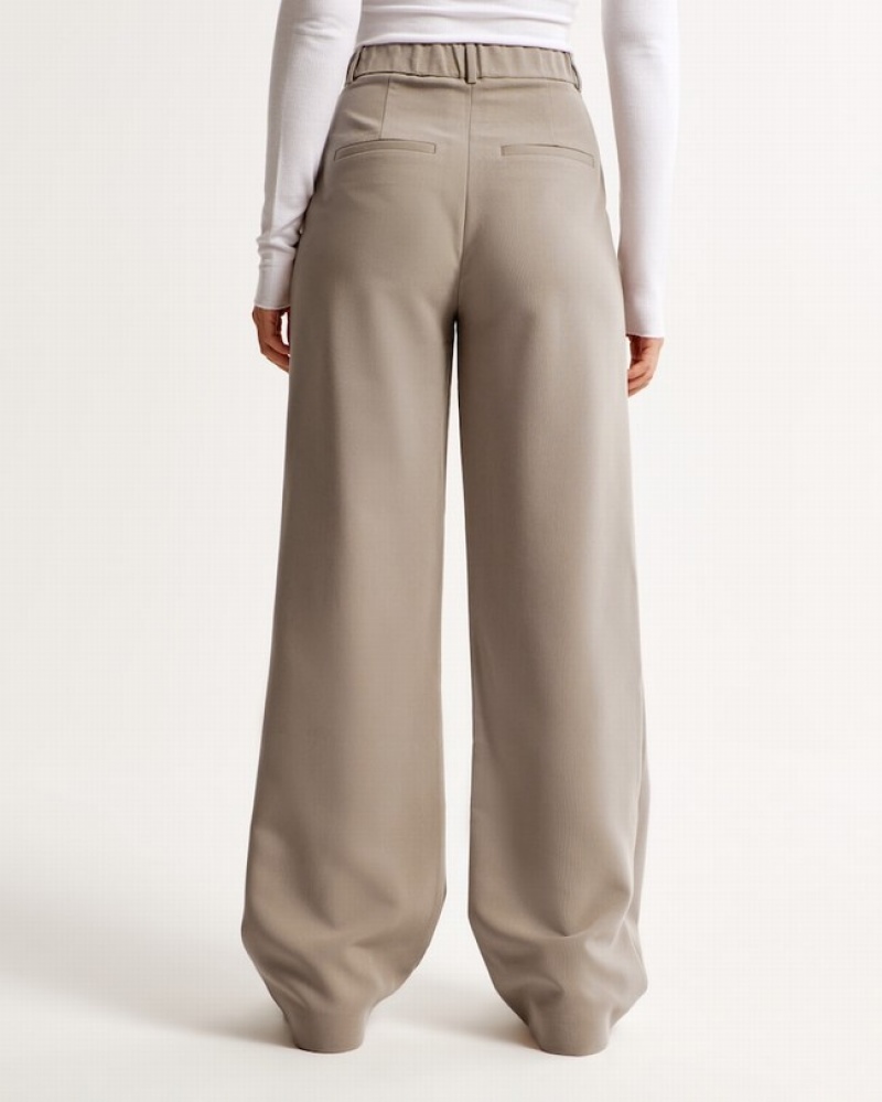 Abercrombie Sloane Tailored Byxor Dam LjusBruna  | 2345-BYGCZ