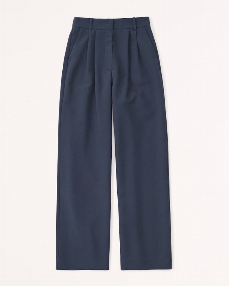 Abercrombie Sloane Tailored Byxor Dam Marinblå  | 7203-CGUVT