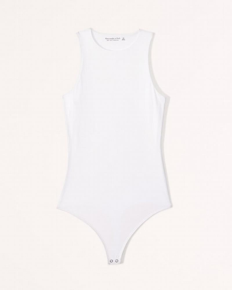 Abercrombie Soft Matte Seamless High-neck Bodysuit Dam Vita  | 3842-WKIQE