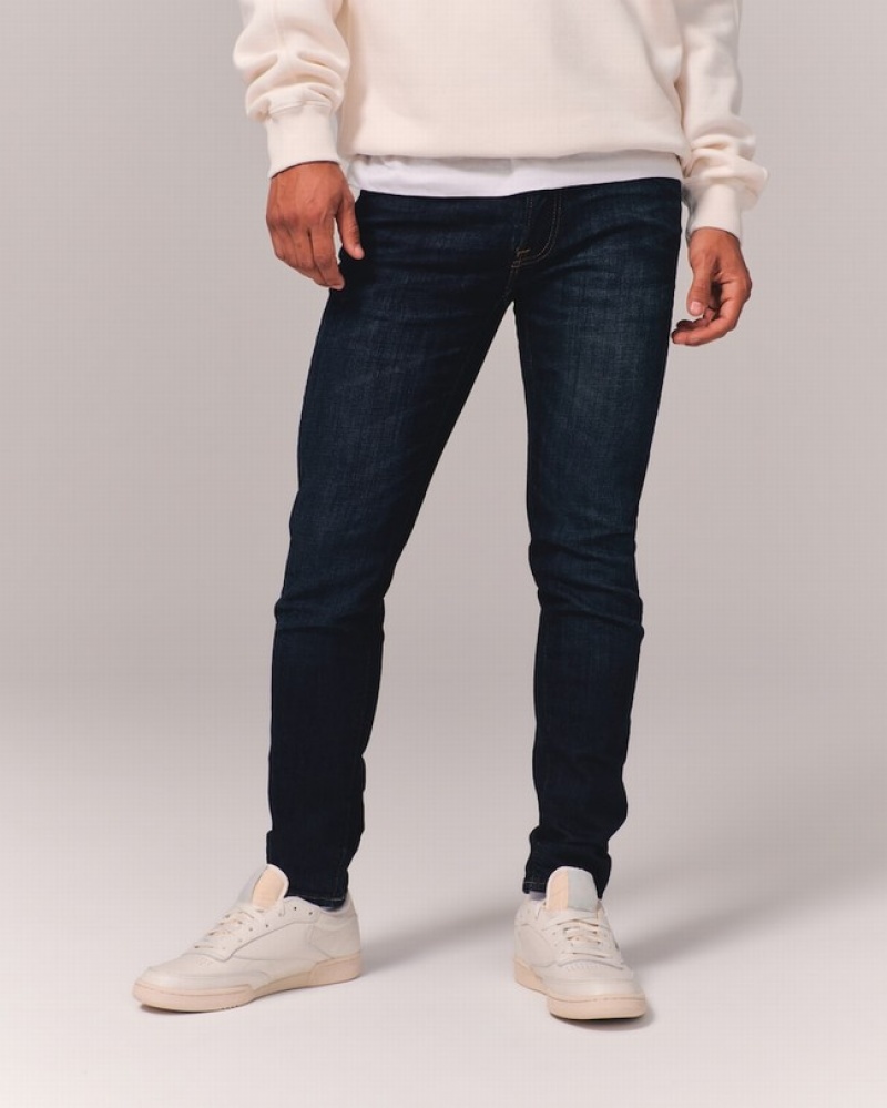 Abercrombie Super Skinny Jeans Herr MörkTvätt  | 0785-LGKTR