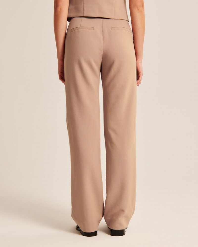 Abercrombie Tailored Relaxed Straight Set Dam Bruna  | 8614-DYWPR