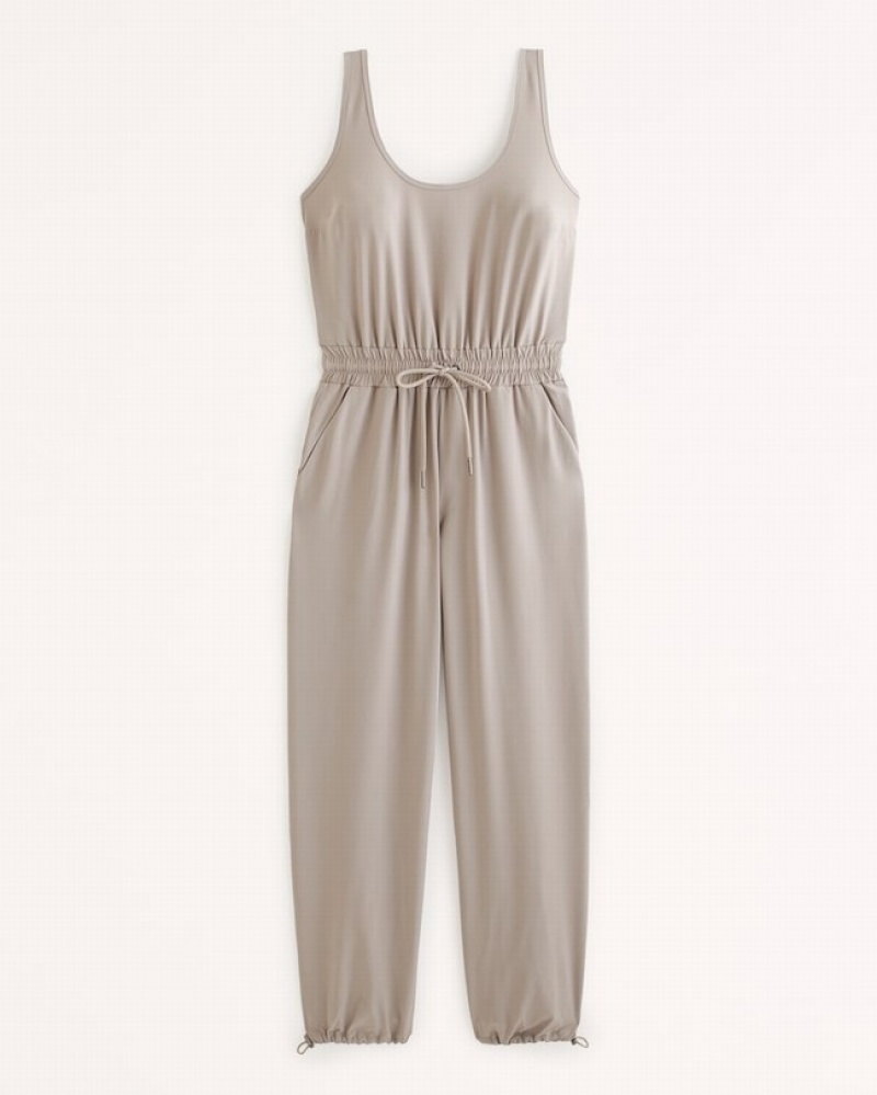 Abercrombie Traveler Jumpsuit Dam LjusGrå Bruna  | 9034-FQGWX