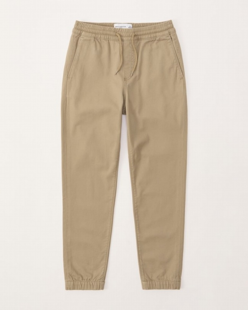 Abercrombie Twills Mjukisbyxor Pojke Khaki   | 1032-GMELS