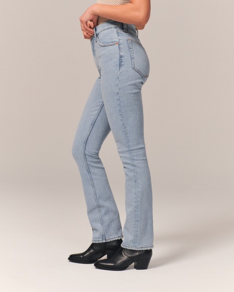 Abercrombie Ultra High Rise 90s Slim Straight Jeans Dam LjusBlå  | 1409-HVJWE