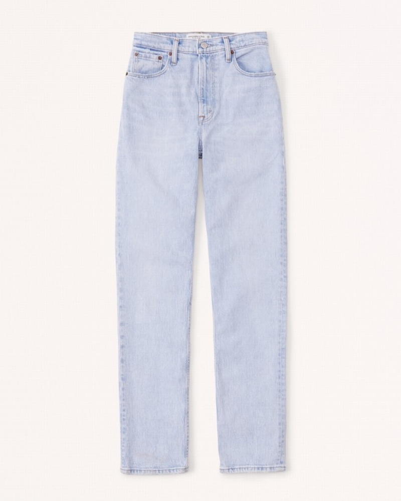 Abercrombie Ultra High Rise 90s Straight Jeans Dam Vita  | 9126-RCBXO