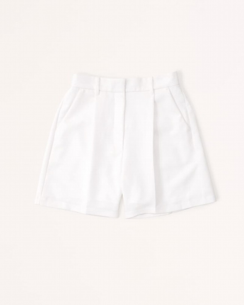 Abercrombie Ultra High Rise Tailored Shorts Dam Vita  | 0254-OHCYW