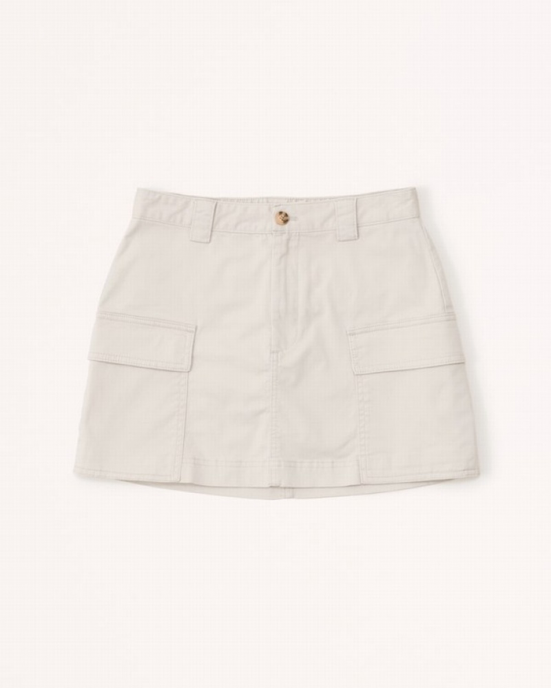 Abercrombie Utility Mini Kjolar Dam LjusBruna  | 7401-AFHWN