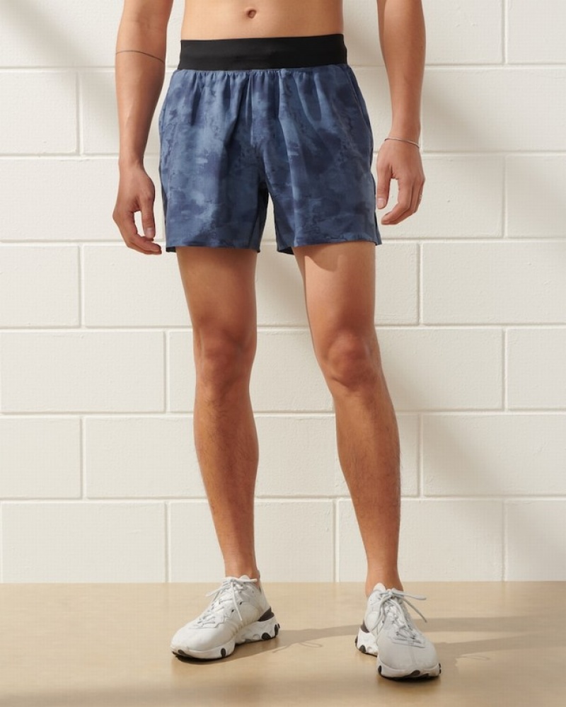 Abercrombie Ypb Motiontek 5 Inch Unlined Training Shorts Herr Blå  | 8609-GQBAN