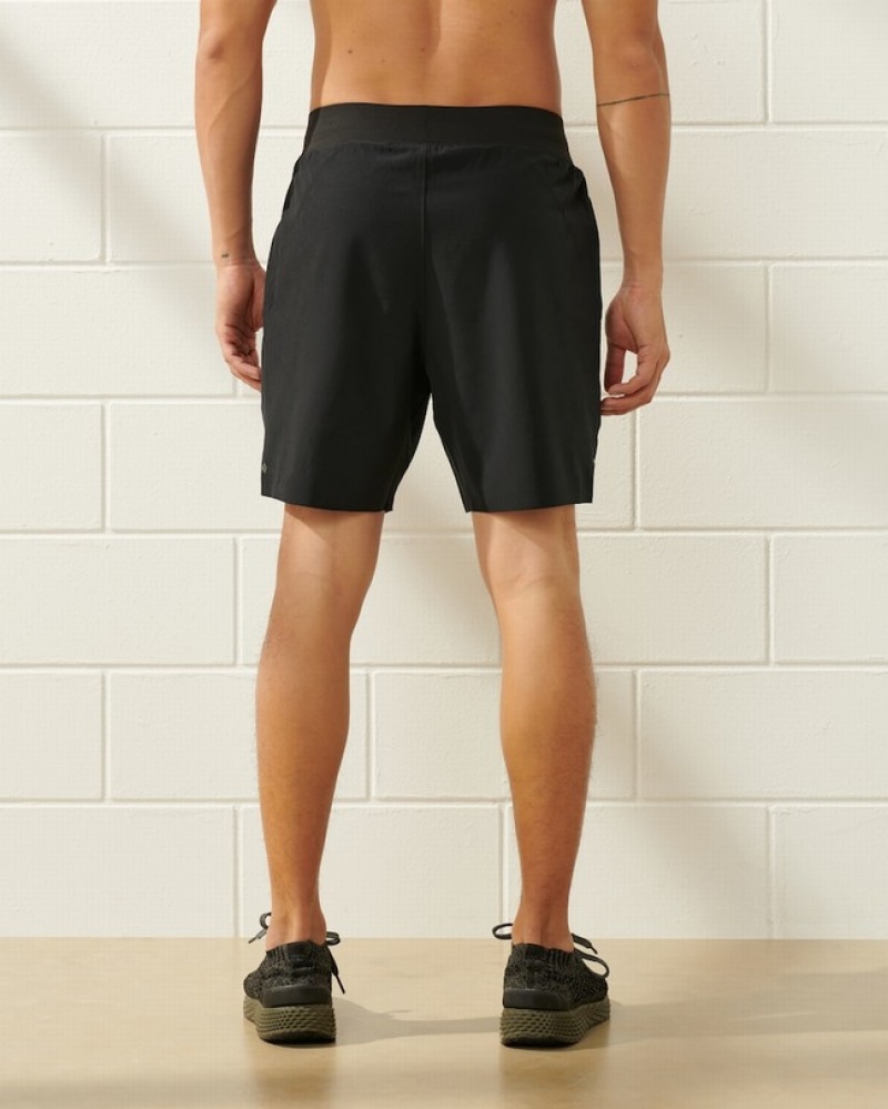 Abercrombie Ypb Motiontek 7 Inch Lined Training Shorts Herr Svarta  | 9243-XYVDK