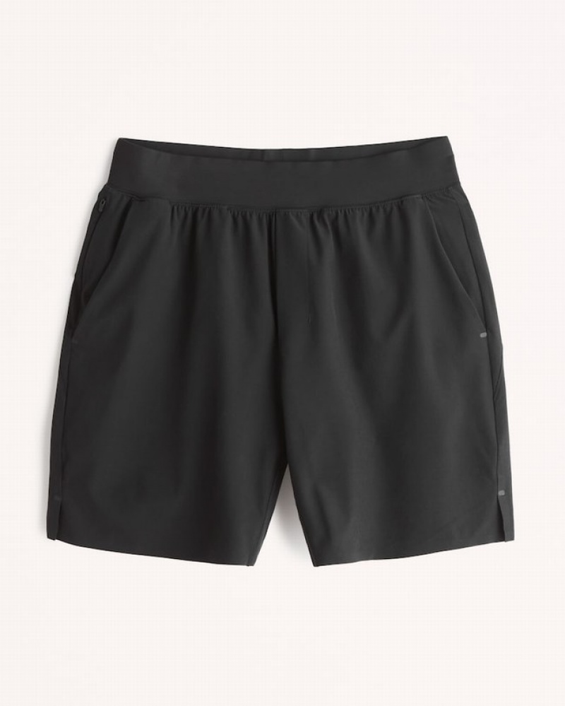 Abercrombie Ypb Motiontek 7 Inch Lined Training Shorts Herr Svarta  | 9243-XYVDK