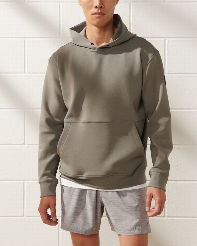 Abercrombie Ypb Neoknit Max Popover Hoodie Herr Olivgröna  | 6810-RTKLY