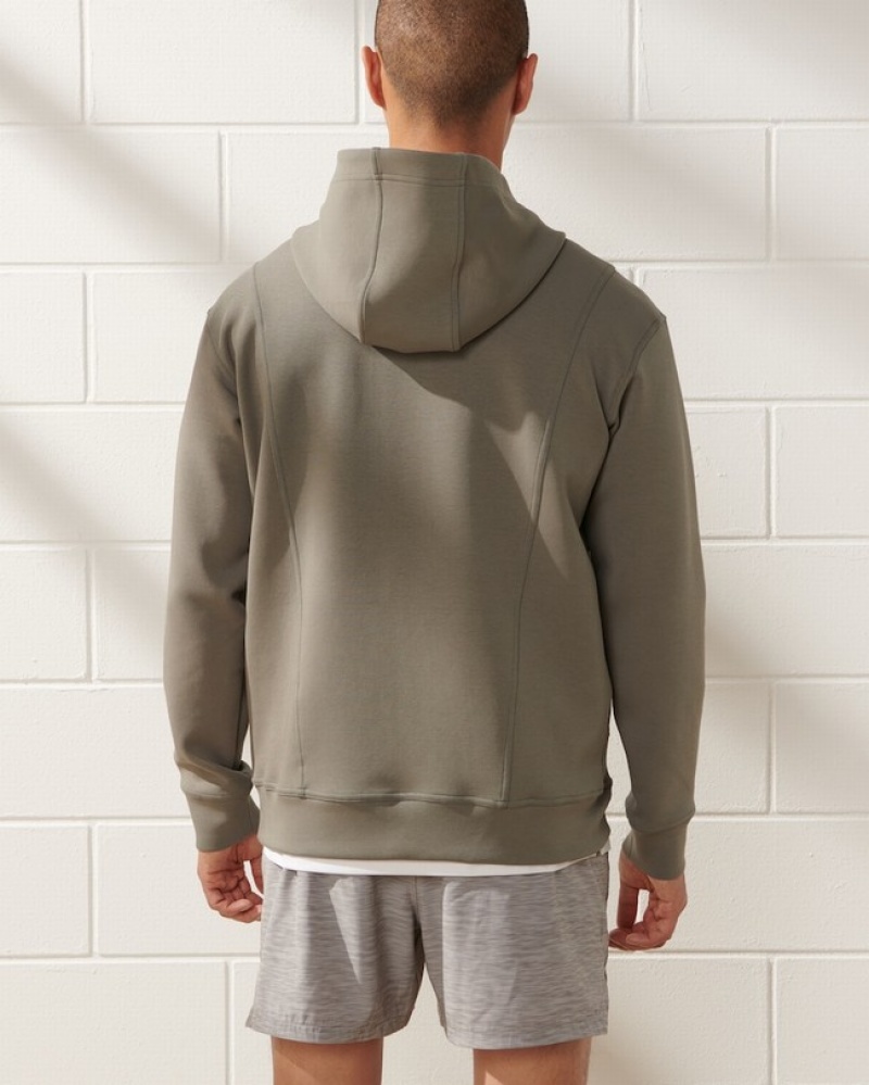 Abercrombie Ypb Neoknit Max Popover Hoodie Herr Olivgröna  | 6810-RTKLY