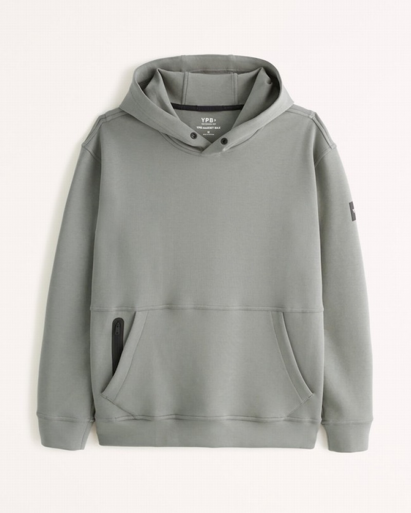 Abercrombie Ypb Neoknit Max Popover Hoodie Herr Olivgröna  | 6810-RTKLY