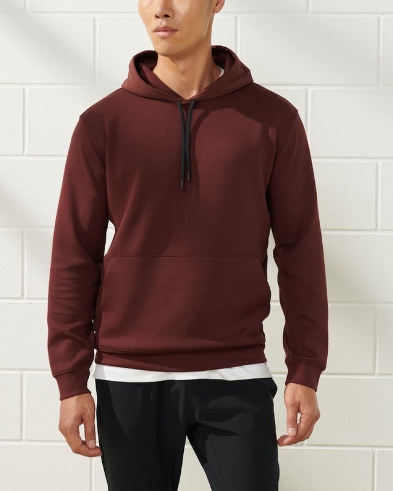 Abercrombie Ypb Neoknit Warm Up Hoodie Herr Vinröda  | 1036-IOFHP